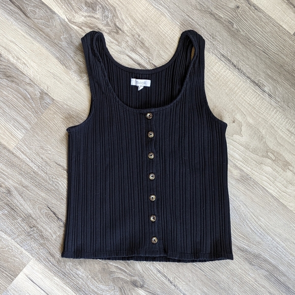 Madewell Tops - Madewell | Button down crop tank top